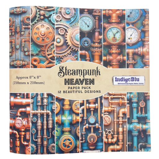 8'' x 8'' Steampunk Heaven Paper Book